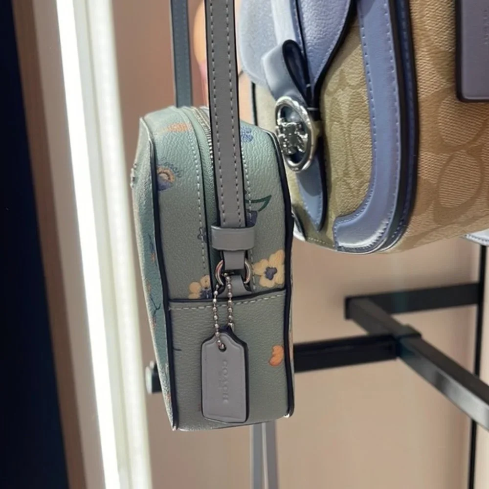 Coach c8699 Mini Camera Bag With Mystical Floral Print Light Teal Multi - Picture 11 of 16